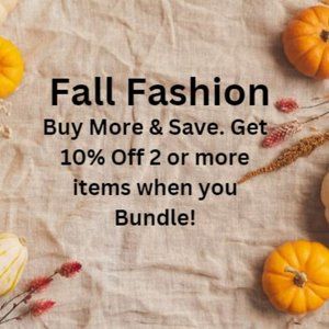 Buy More & Save.  Get 10% Off 2 or more items when you Bundle!